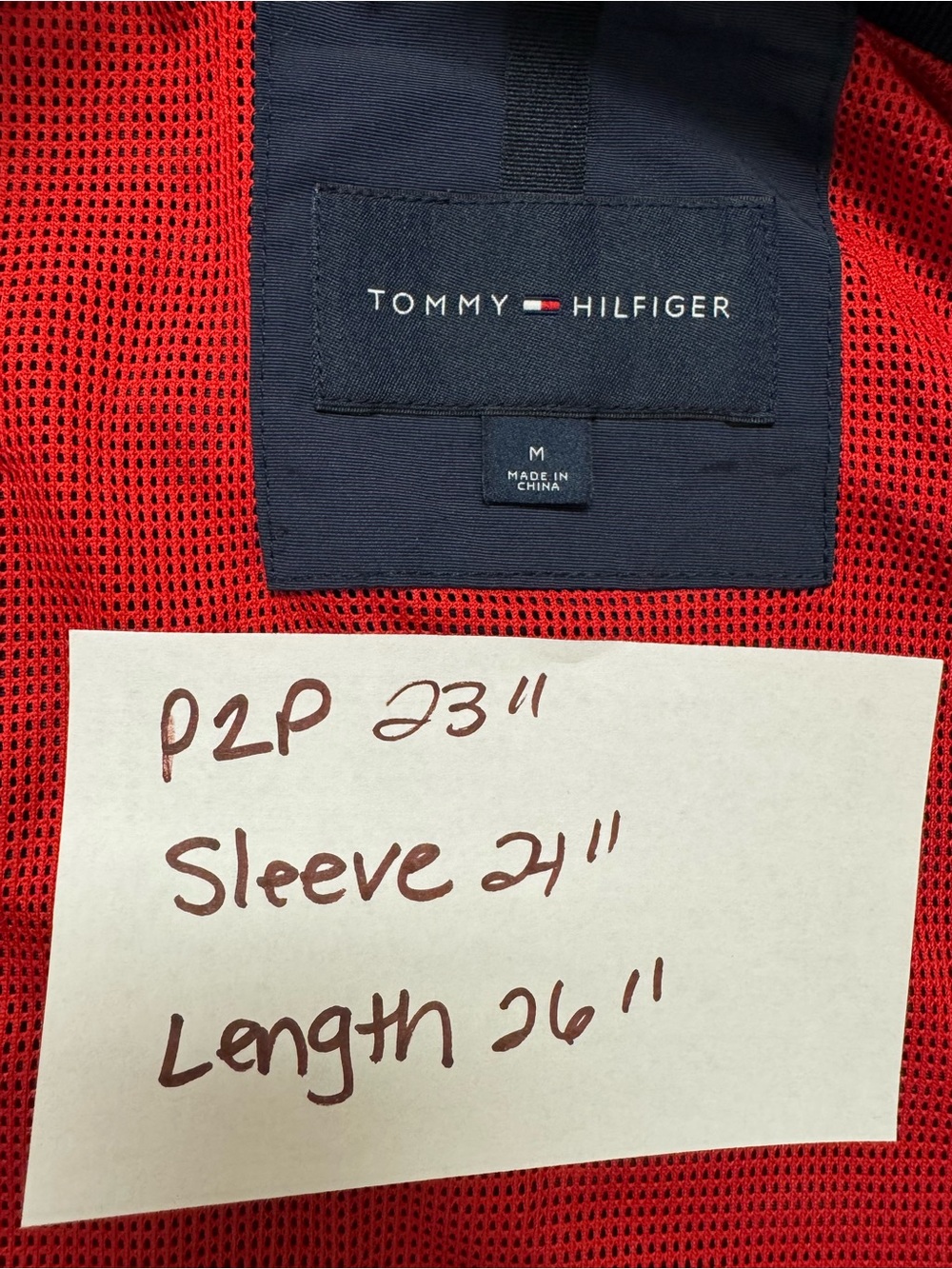 Tommy Hilfiger Men’s Vtg Navy Hooded Regatta Yacht Jacket with Stripe Trim M - Picture 13 of 16